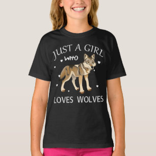 Just A Girl Who Loves Wolves T-Shirt