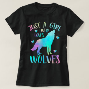 Just a Girl Who Loves Wolves T-Shirt