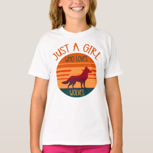 Just A Girl Who Loves Wolves T-Shirt