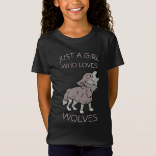Just a Girl Who Loves Wolves T-Shirt