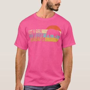 Just A Girl Who Loves Wombats Funny Wombat Lover T-Shirt