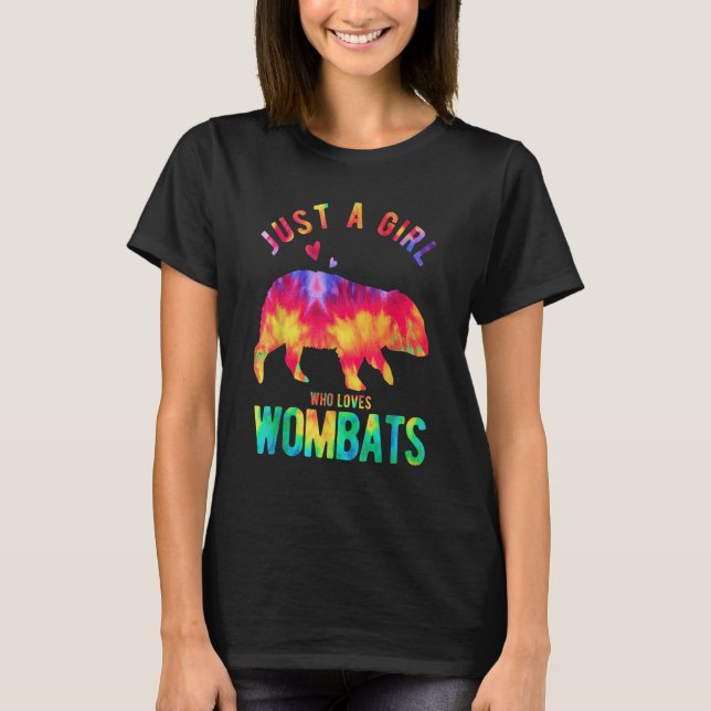 Just A Girl Who Loves Wombats Wombat   Wombat T-Shirt (Front)