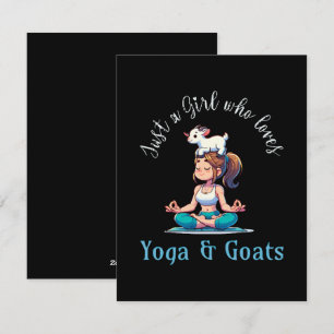 Just a girl who loves Yoga and Goats Holiday Card