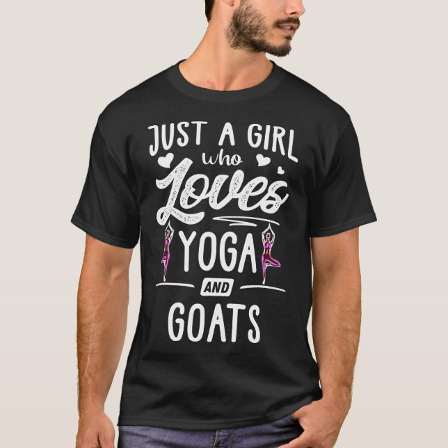 Just A Girl Who Loves Yoga And Goats Women T-Shirt (Front)