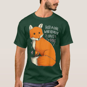 Just A Girl Who Really Loves Foes Cute Fo Lover Gi T-Shirt