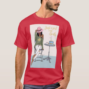 Just A Girl With Goals Dark Skin T-Shirt