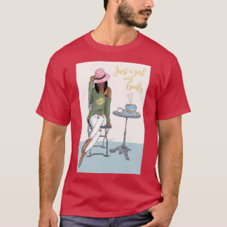 Just A Girl With Goals Dark Skin T-Shirt