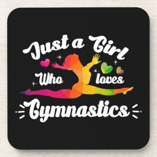 Just A Girls Who Loves Gymnastics Coaster