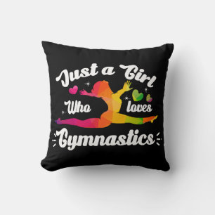 Just A Girls Who Loves Gymnastics Cushion