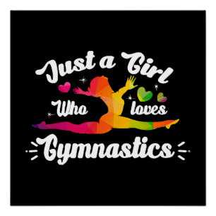 Just A Girls Who Loves Gymnastics Poster
