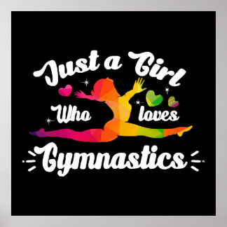 Just A Girls Who Loves Gymnastics Poster