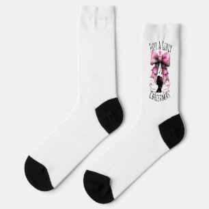 Just A Girly Christmas Socks
