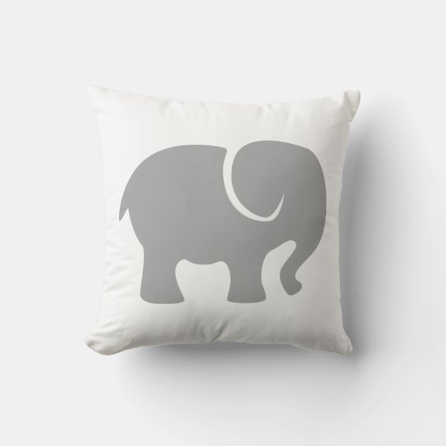 Just a Grey Elephant Cushion (Front)