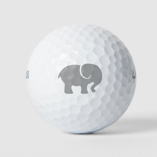 Just a Grey Elephant Golf Balls (Front)