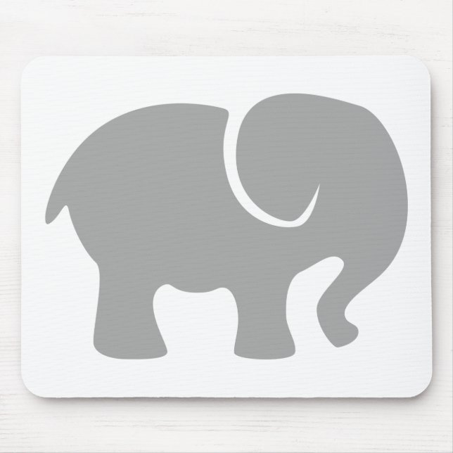 Just a Grey Elephant Mouse Mat (Front)
