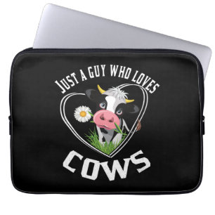 Just a guy who loves cows, cow lover Essential Laptop Sleeve