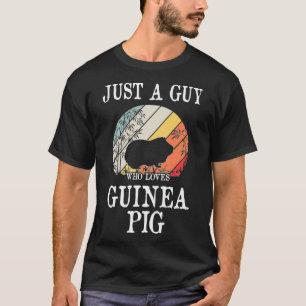 Just A Guy Who Loves Guinea Pig Premium _1  T-Shirt