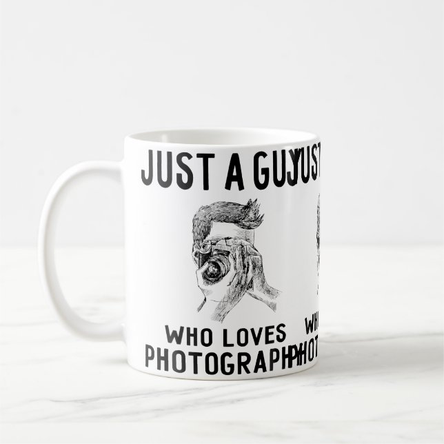 Just A Guy Who Loves Photography 	 Photographer Gi Coffee Mug (Left)
