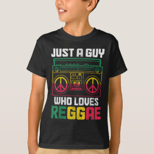 Just A Guy Who Loves Reggae Music Jamaica Vintage T-Shirt