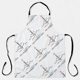 Just A Heartbeat Away Electrocardiogram EKG Humour Apron