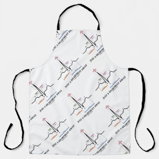 Just A Heartbeat Away Electrocardiogram EKG Humour Apron