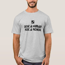 Just a Human Not a Robot Typography Check Mark
