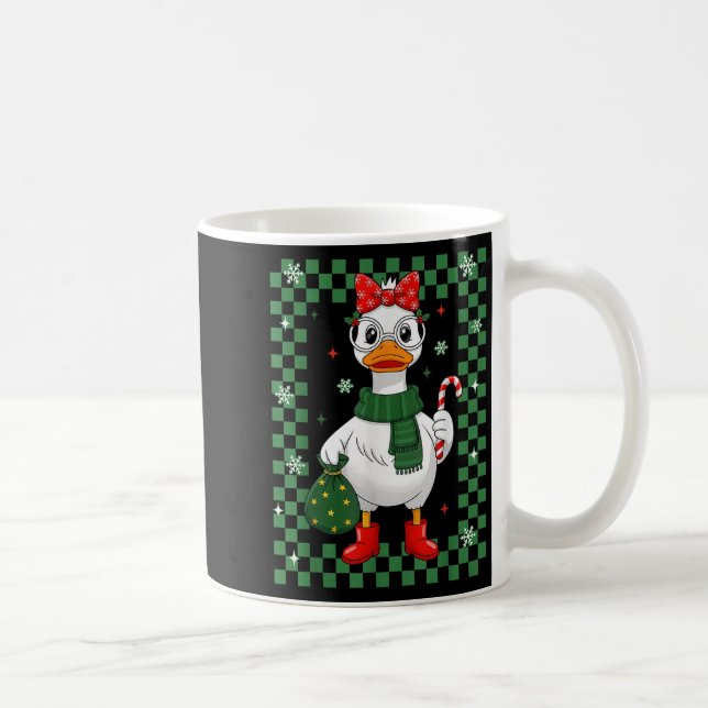 Just A Jolly Goose Christmas Silly Goose Funny Xma Coffee Mug (Right)
