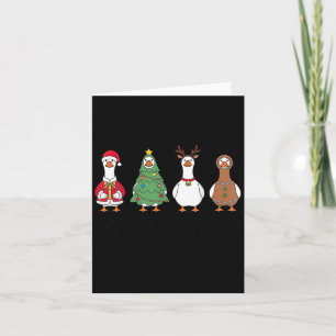 Just A Jolly Goose Christmas Tree Santa Reindeer G Card