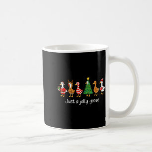 Just A Jolly Goose Funny Christmas For Mens Womans Coffee Mug
