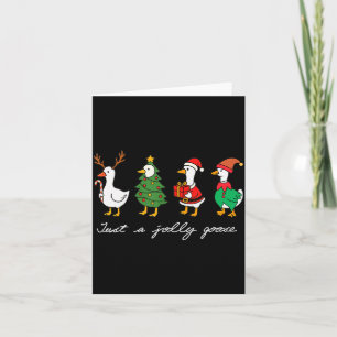 Just A Jolly Goose Funny Goose Merry Christmas Hol Card
