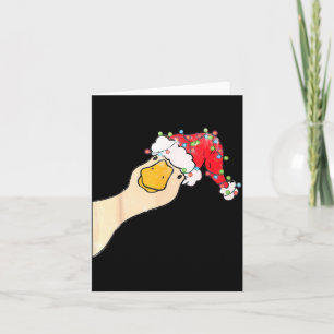 Just A Jolly Goose Funny Silly Goose Santa Christm Card