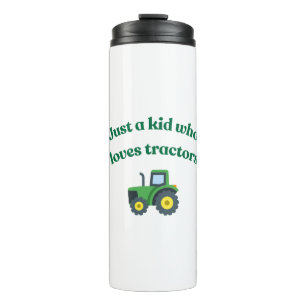 Just a kid who loves tractors - Tumbler