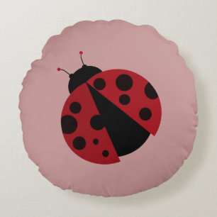 just a ladybug round cushion