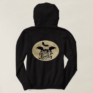 Just a Little Batty Full Moon Halloween Hoodie