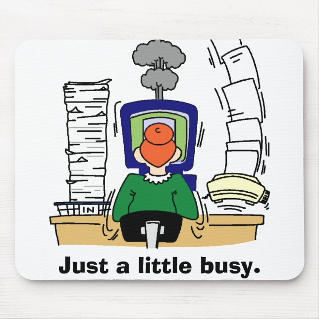 Just a little busy. mouse mat (Front)