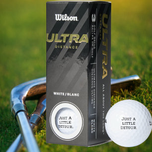 Just a little detour, Funny, Cool, Minimalist Golf Balls