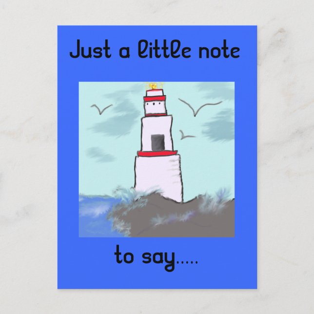 Just a little note , postcard (Front)