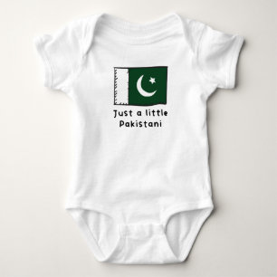 Just A Little Pakistani Funny Cute Pakistan Flag Baby Bodysuit