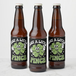 Just a Little Pinch Nurse St Patrick's Day Beer Bottle Label