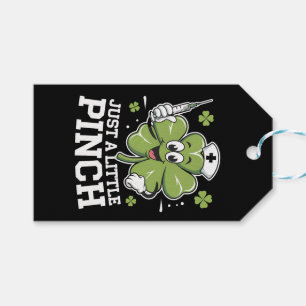 Just A Little Pinch Nurse St Patrick's Day Irish Gift Tags