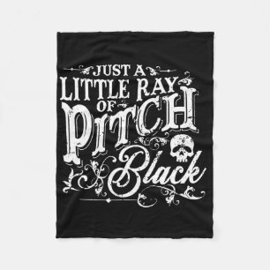 Just A Little Ray Of Pitch Black Spooky Season Hal Fleece Blanket