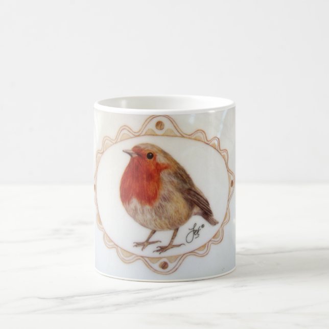 Just A Little Robin Redbreast Coffee Mug (Center)