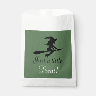 Just A Little Treat! Witch On Broomstick Favour Bags