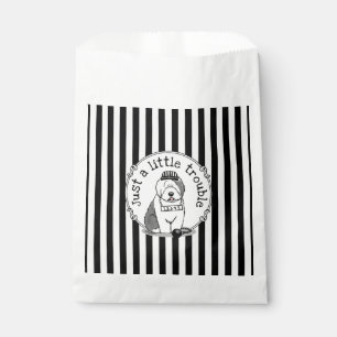 Just a Little Trouble Old English Sheepdog Grey 1 Favour Bags