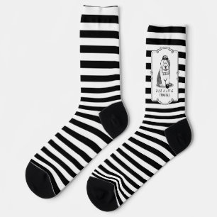 Just a Little Trouble Old English Sheepdog Grey 1 Socks