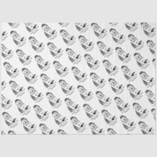 Just a Little Trouble Old English Sheepdog Grey 1 Tissue Paper