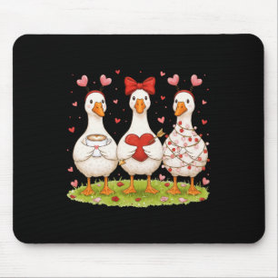 Just A Lovely Goose Coffee Funny Valentine Silly G Mouse Mat