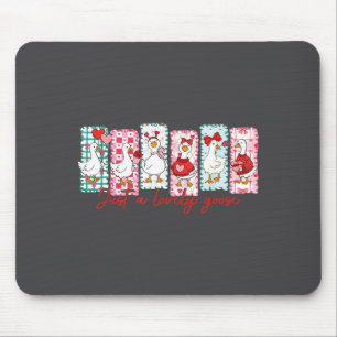 Just A Lovely Goose Cute Nk Silly Goose Valentine' Mouse Mat