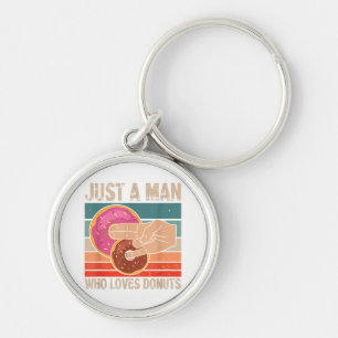Just A Man Who Loves Doughnuts 2 In The Pinky 1 I Key Ring