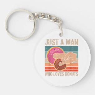 Just A Man Who Loves Doughnuts 2 In The Pinky 1 I Key Ring